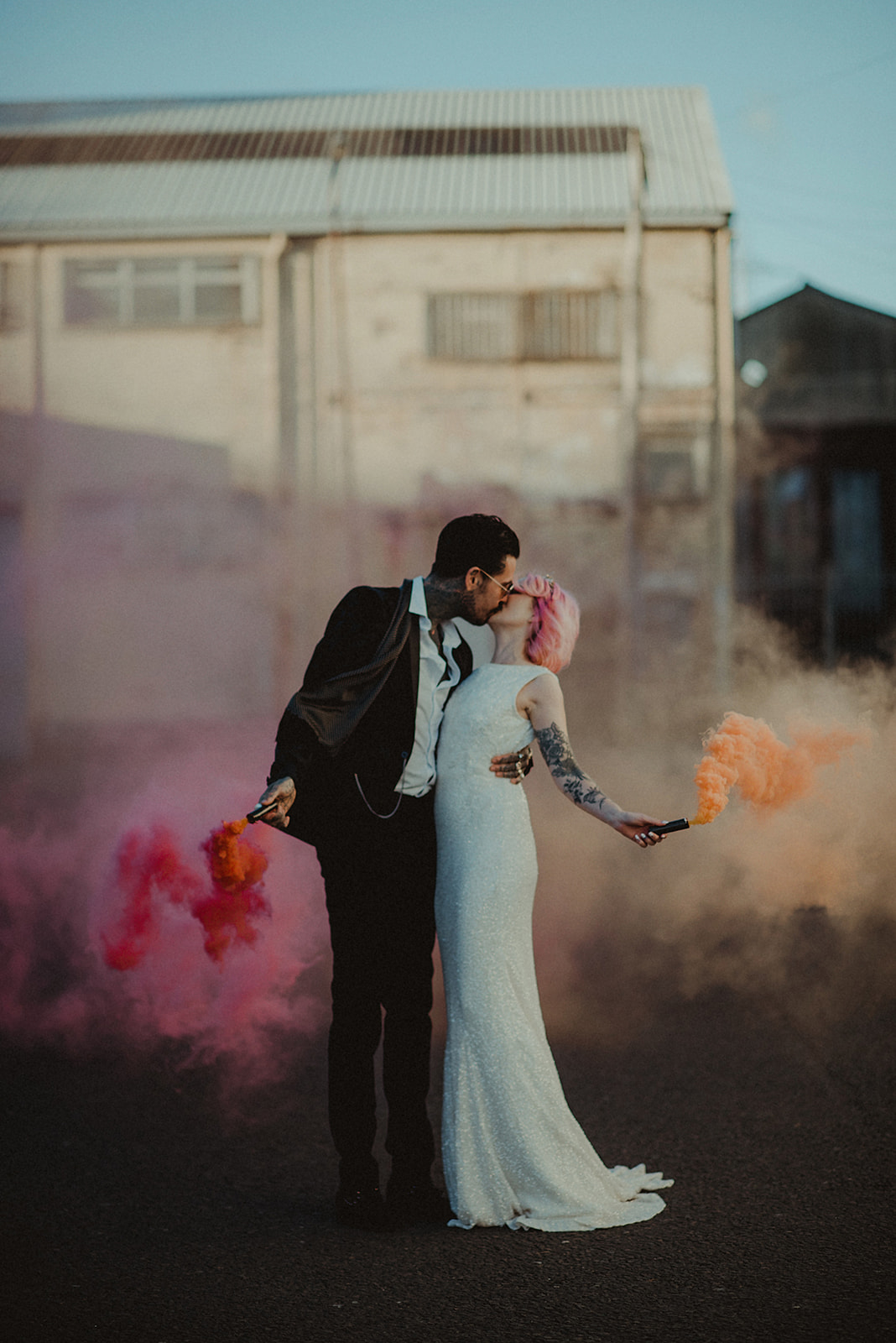 22 Story of Us modern colourful creative wedding stationery