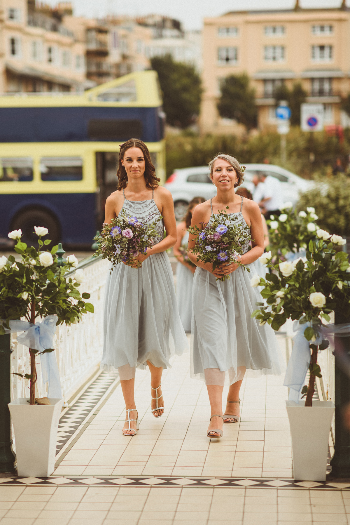 23 Self Portrait dress seafront Brighton wedding Matt Penberthy Photography