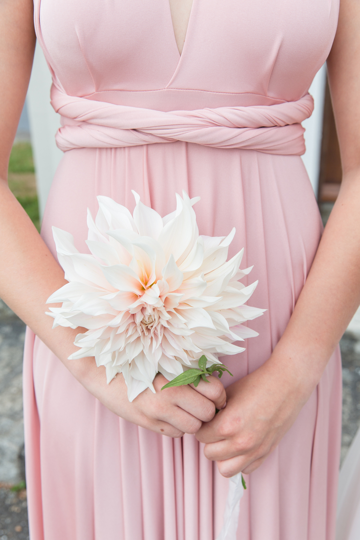 33 Suzanne Neville dress pastel pink elegant country house wedding