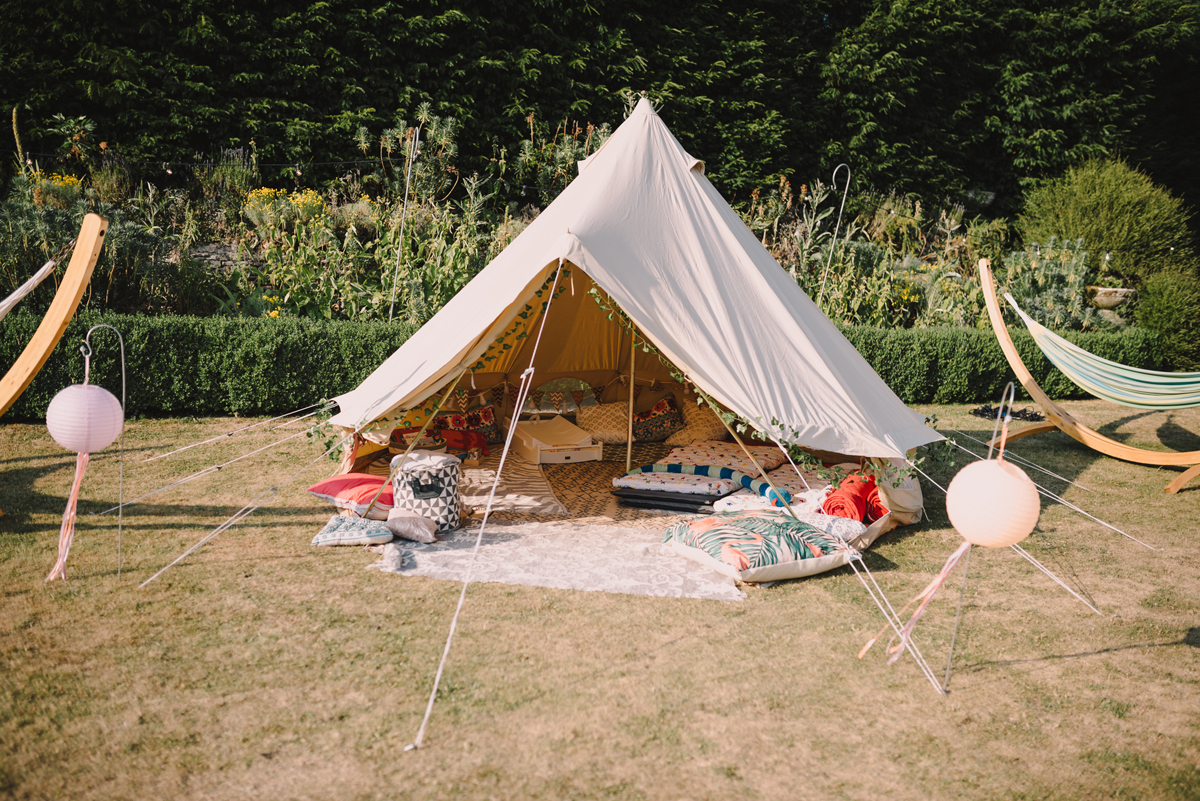 4 Romona Kerveza dress colourful Cotswolds wedding. Modern Vintage Weddings Photography