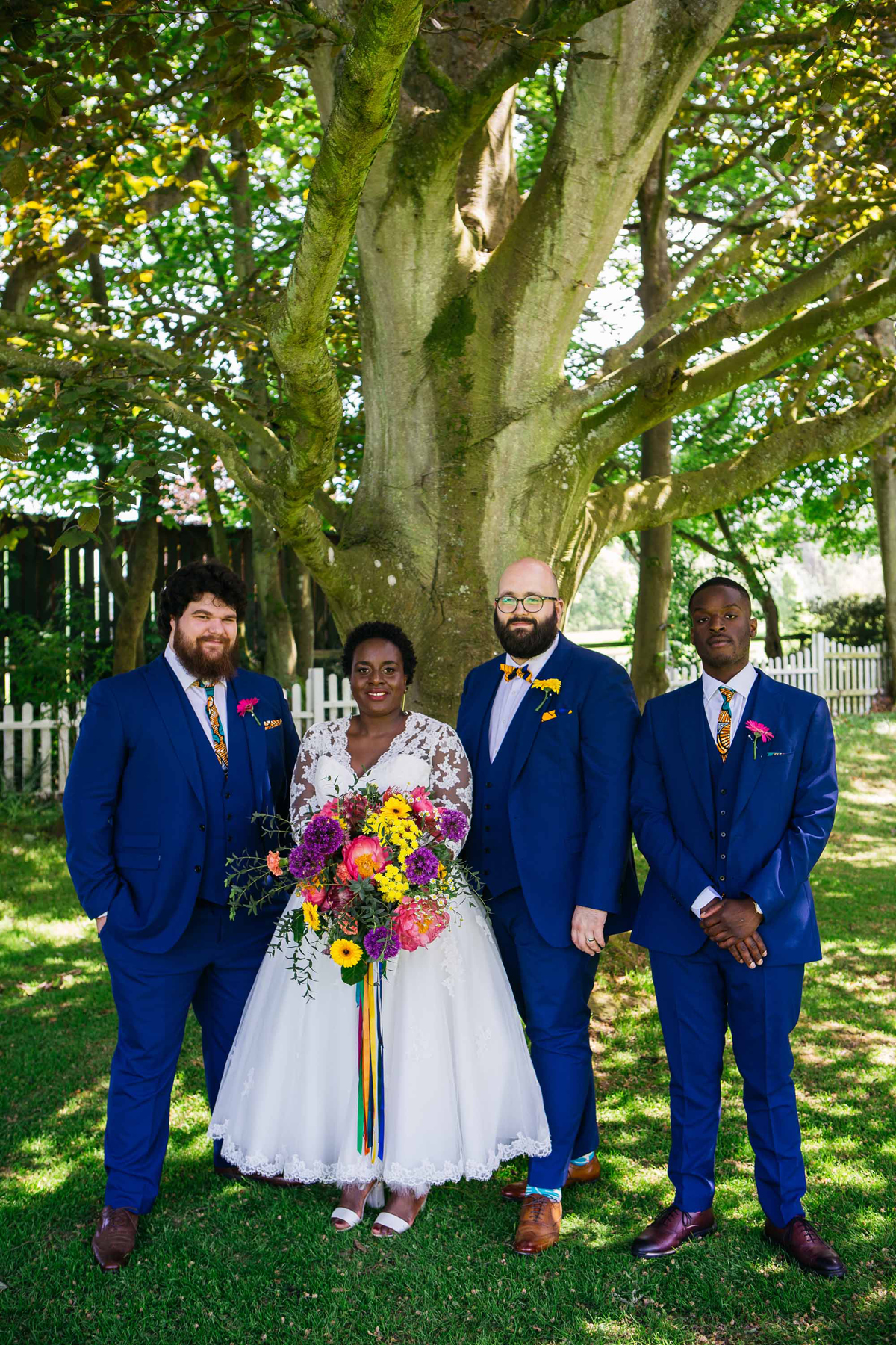 47 Vibrant colourful English Ghanaian fusion wedding