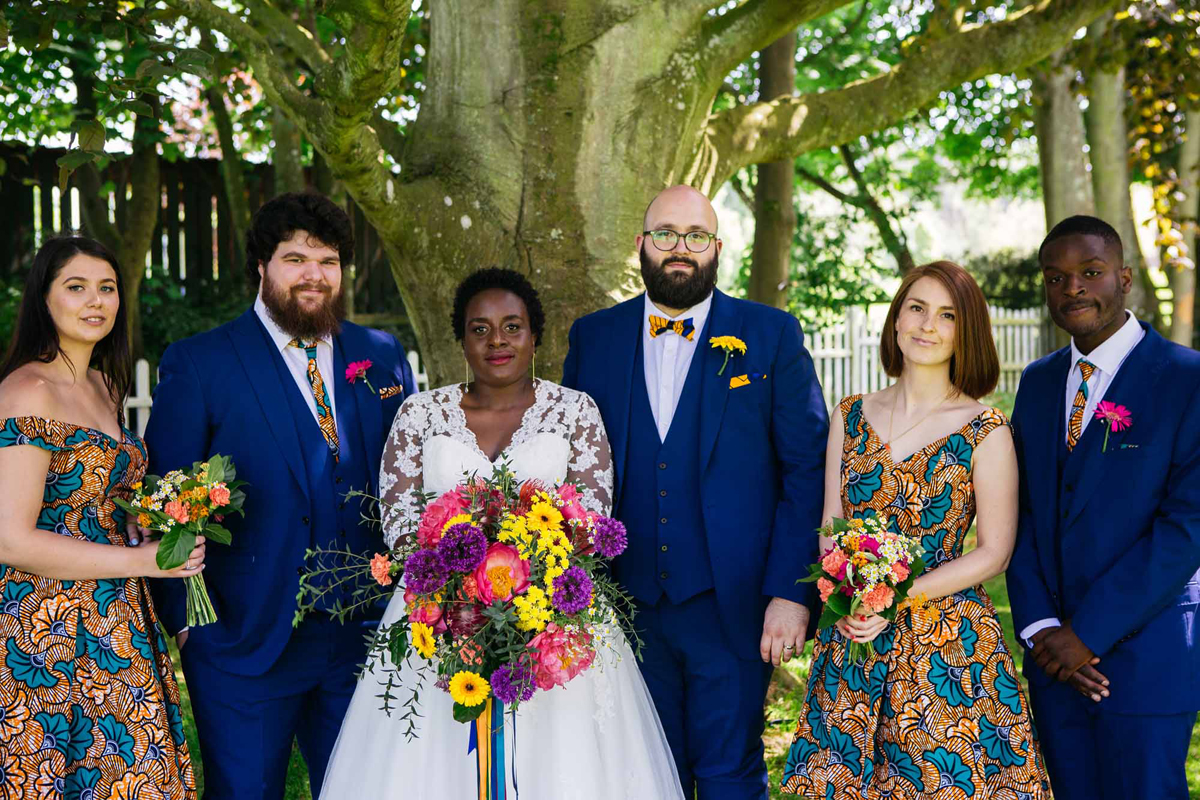 48 Vibrant colourful English Ghanaian fusion wedding