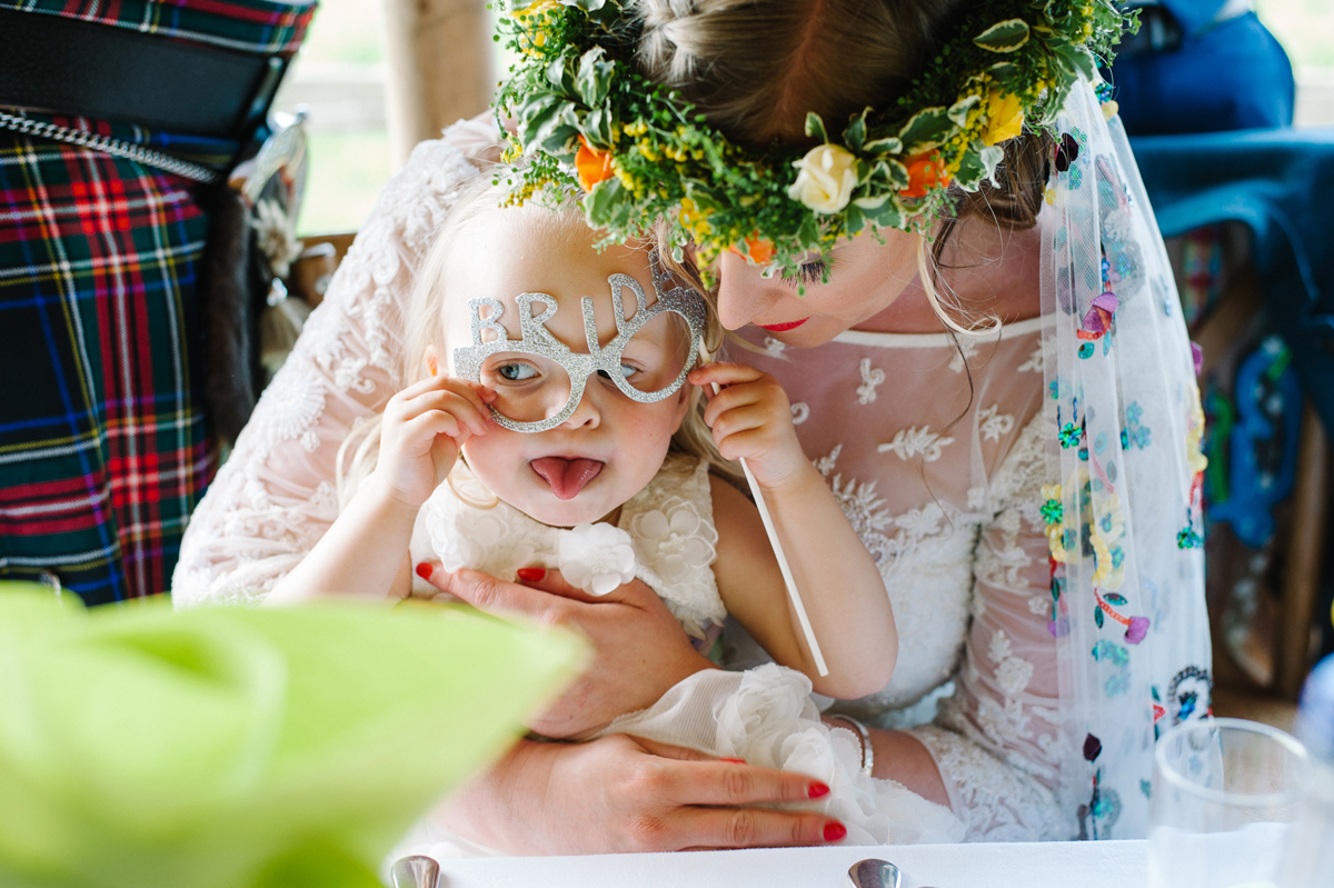 49 A vibrant handmade tipi wedding