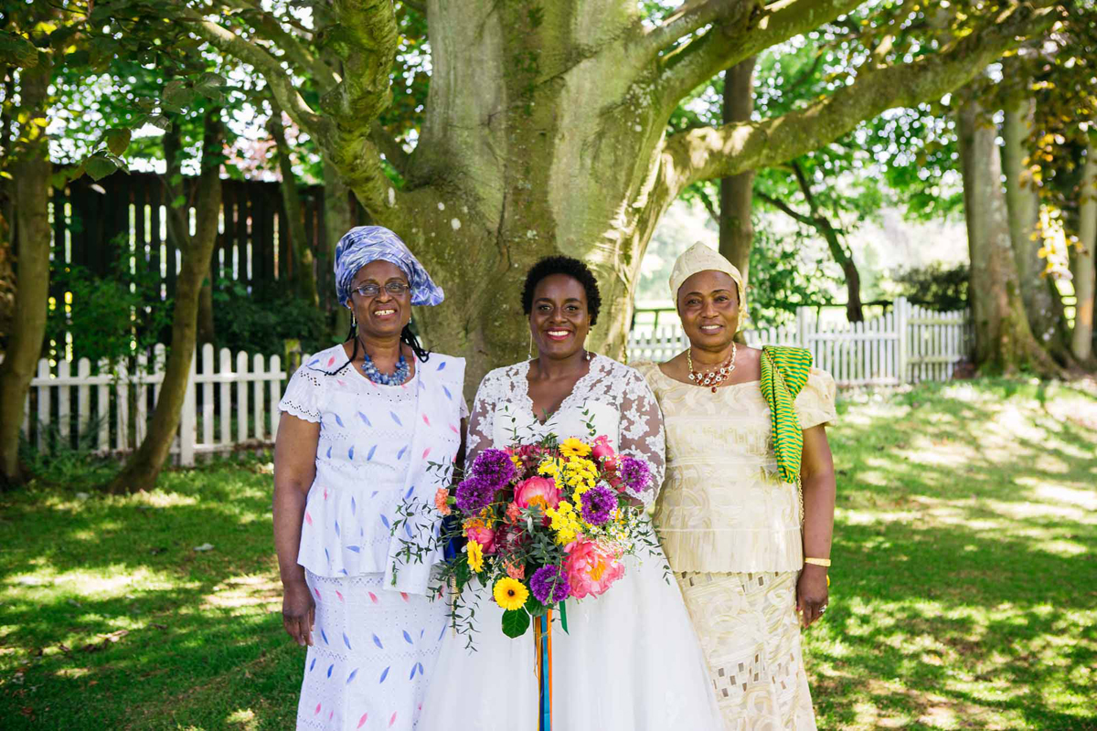 49 Vibrant colourful English Ghanaian fusion wedding