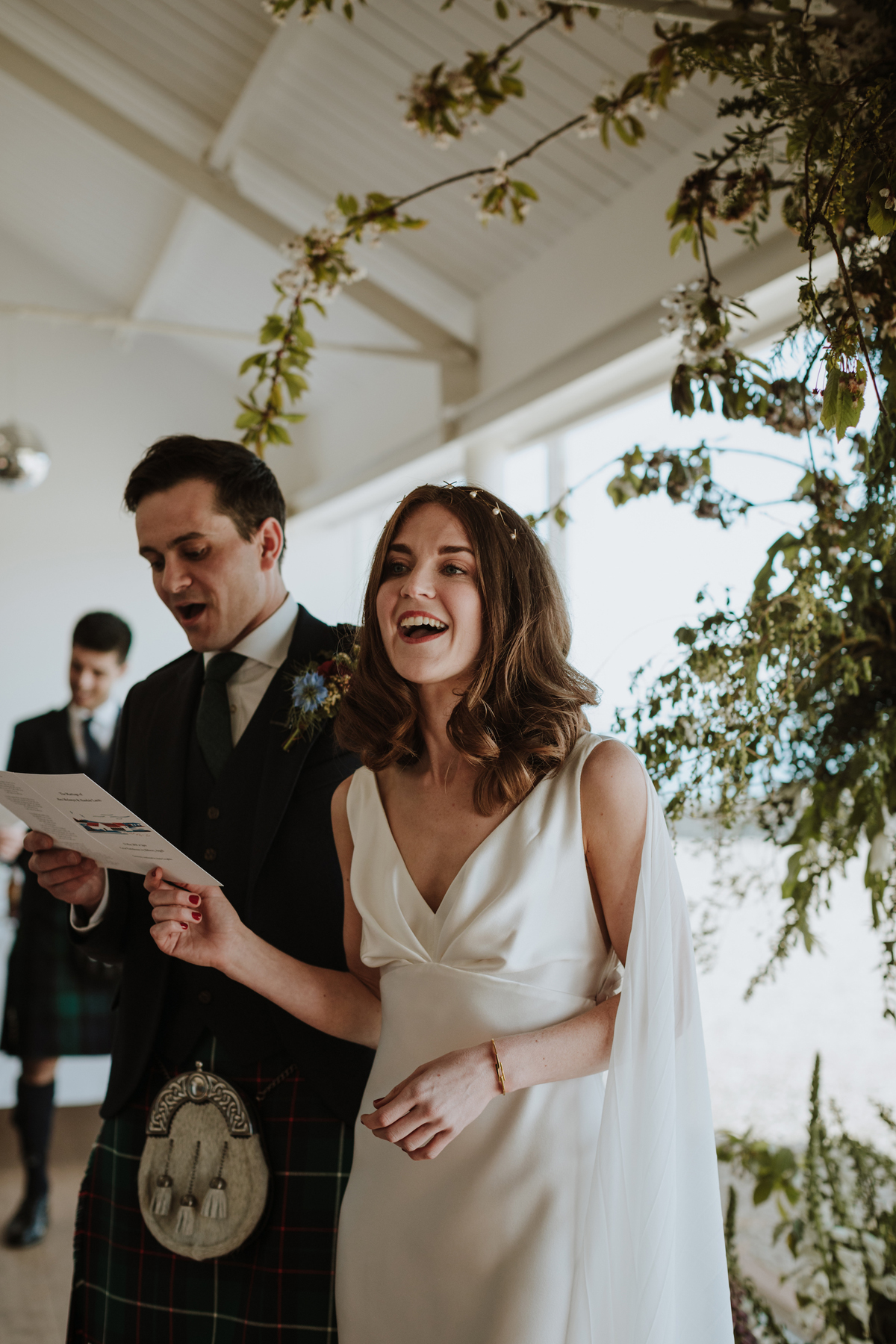 59 Minimalist natural Crear wedding Scottish coast Caro Weiss Photography