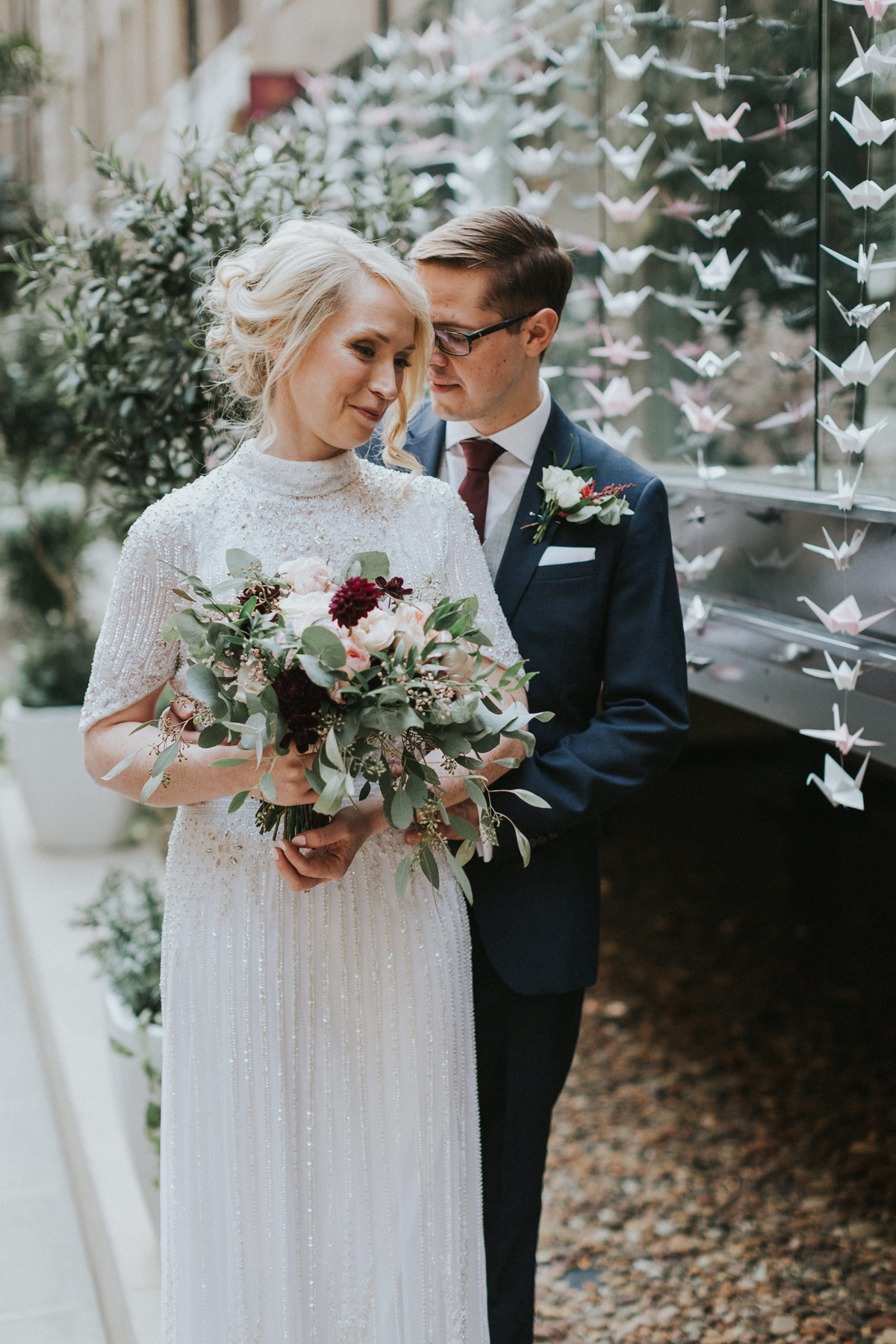 59 Modern London Devonshire Terrace wedding Paper Cranes We Heart Pictures Photography 1