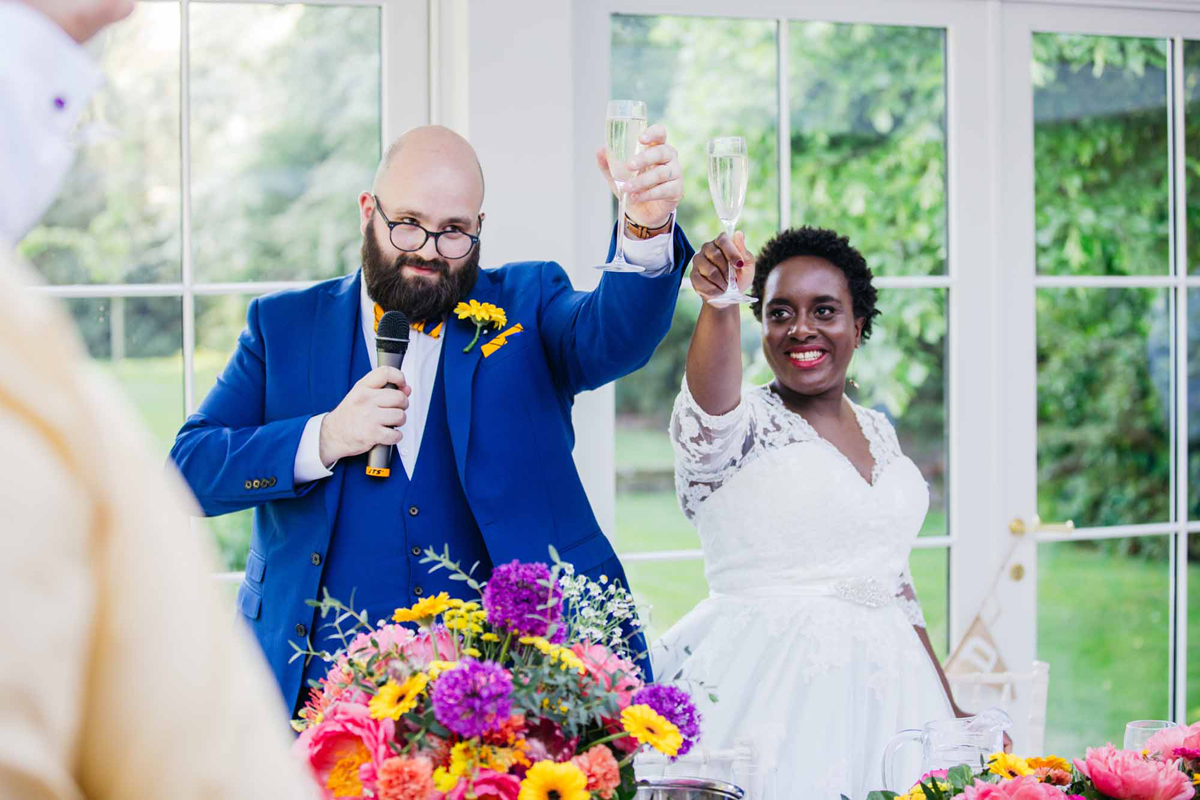 71 Vibrant colourful English Ghanaian fusion wedding