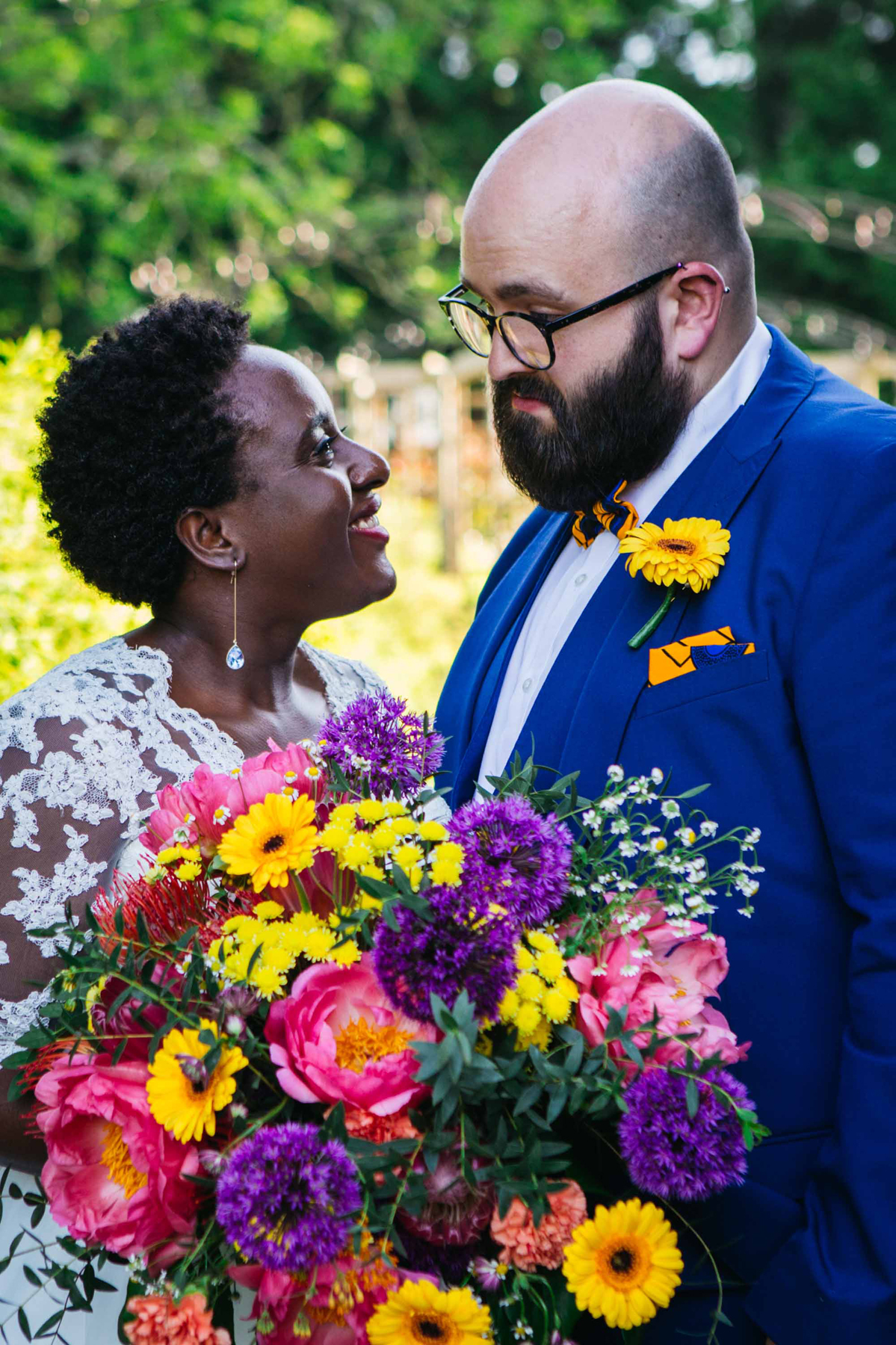 78 Vibrant colourful English Ghanaian fusion wedding