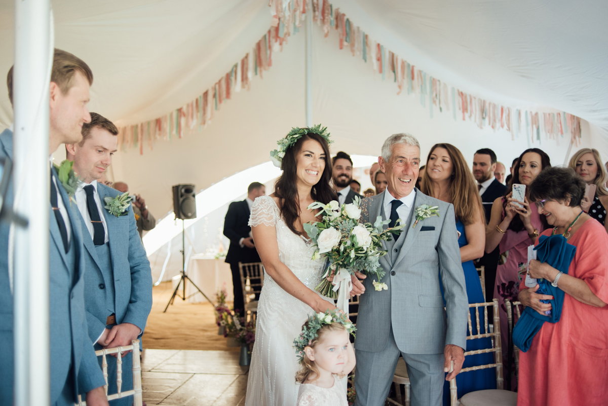 85 Maggie Sottero dress rainy day farm wedding Liberty Pearl Photography