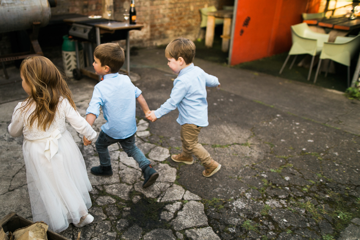 87 Pronovias dress outdoor informal modern Scottish wedding Lauren McGlynn Photography