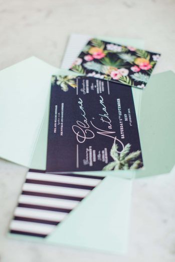 9 Story of Us modern colourful creative wedding stationery