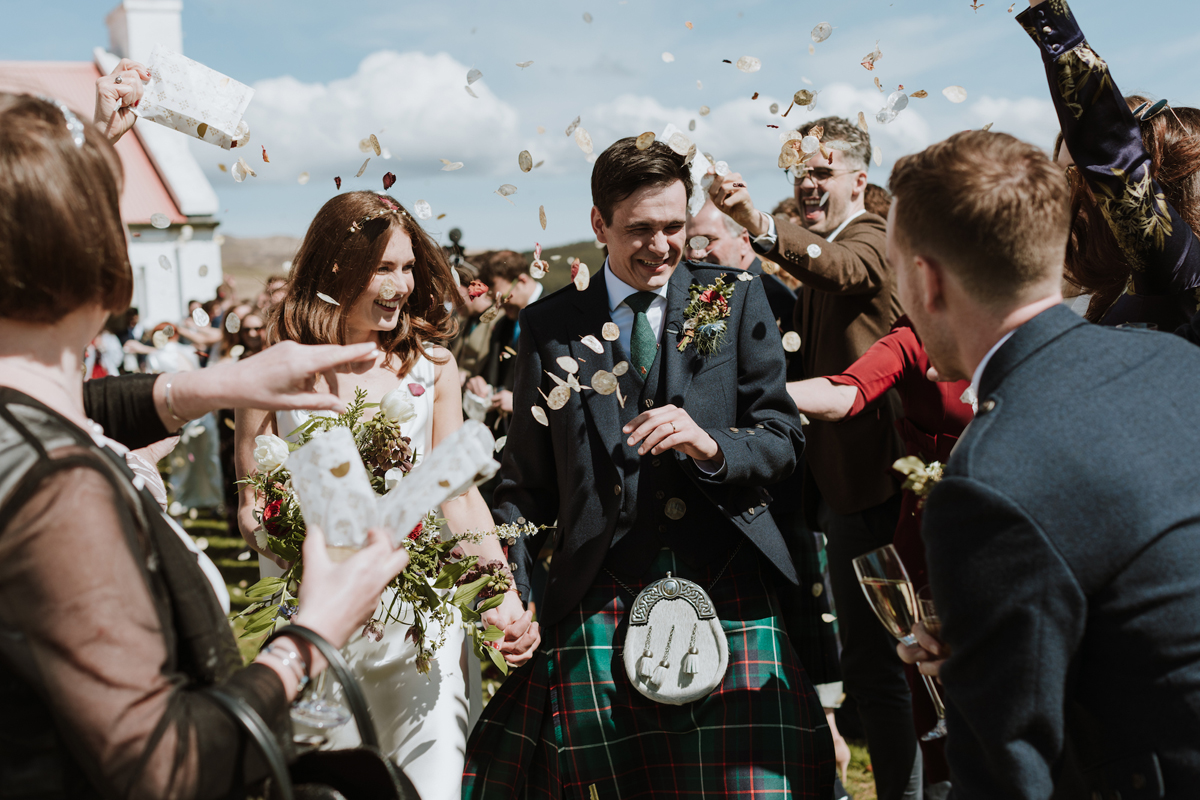 90 Minimalist natural Crear wedding Scottish coast Caro Weiss Photography