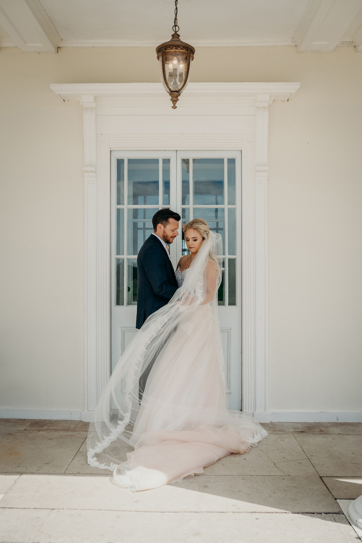 A Blush Coloured Caroline Castigliano Gown For A Fairytale Wedding