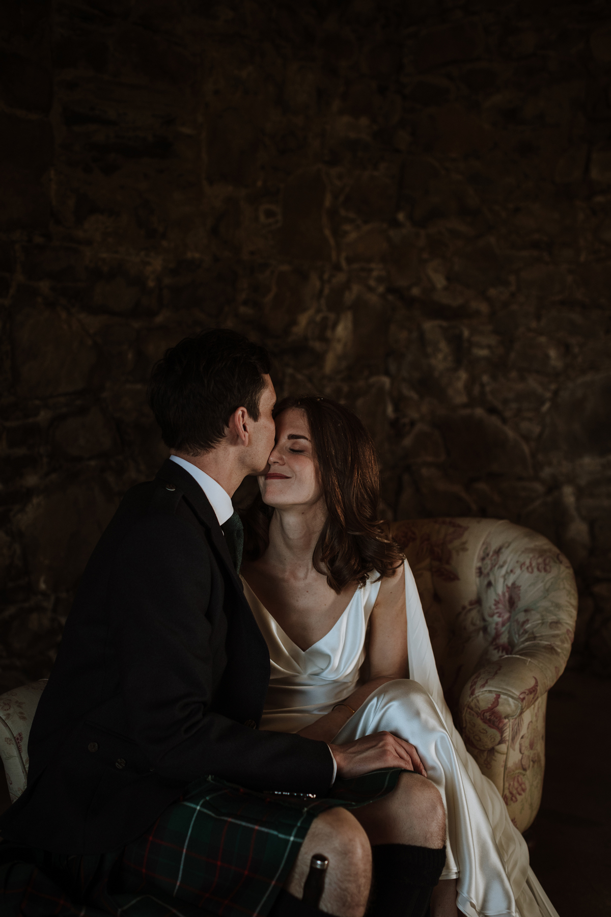 98 Minimalist natural Crear wedding Scottish coast Caro Weiss Photography