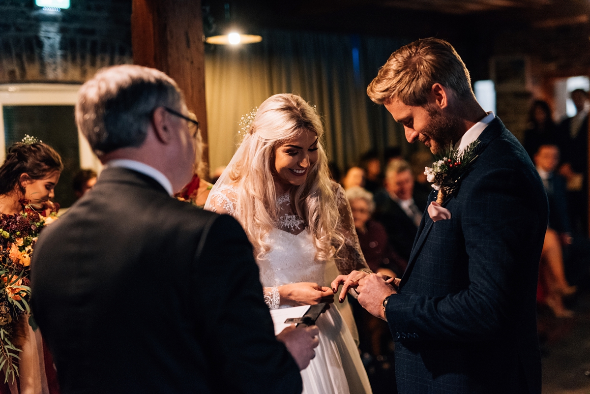 Christmas wedding with a Naomi Neoh dress Simon Hutchinson Photography 29