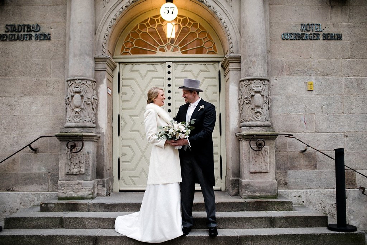Old Holywood glamour magical winter wedding Berlin Oh Hedwig Photography 6