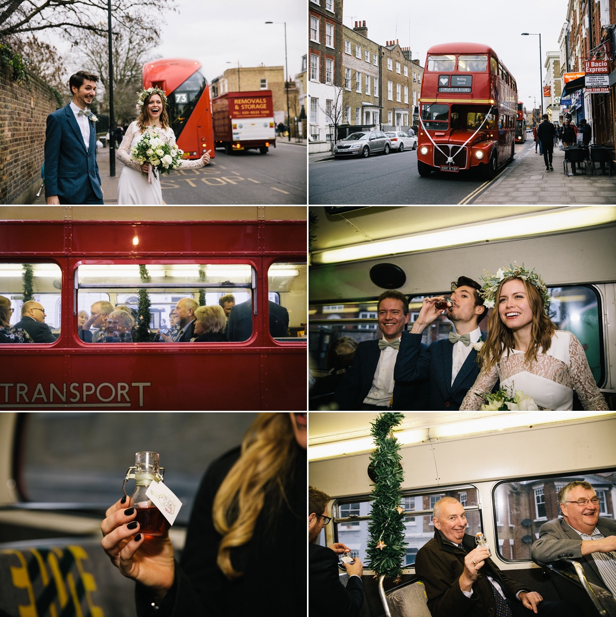 Rime Arodaky festive fun modern Christmas wedding London. Eclection Photography 41