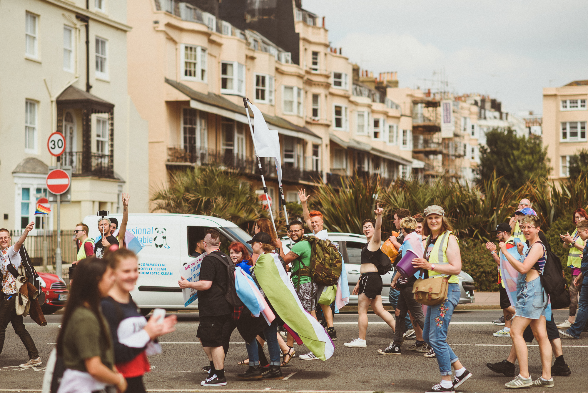 trans pride march brighton