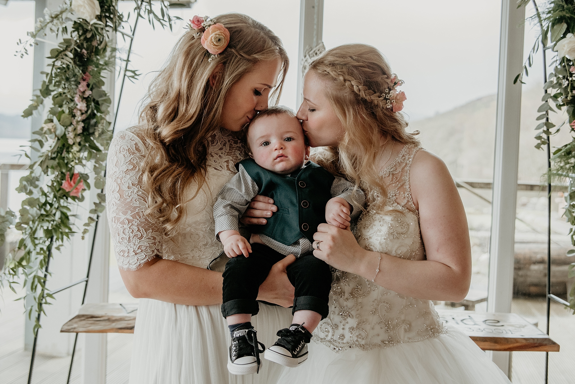 01 Baby in Converse at a lesbian wedding