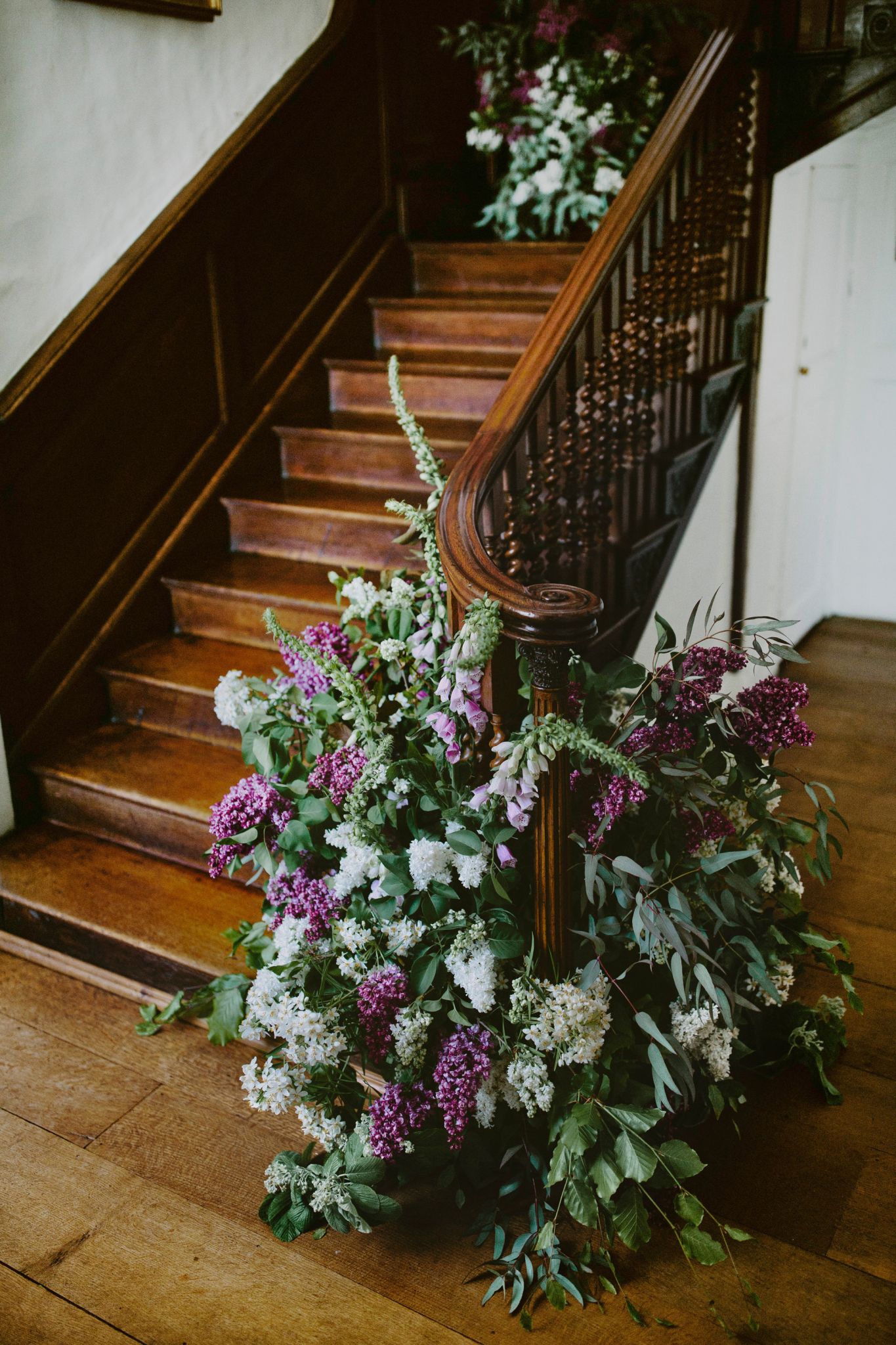 01 Floral staircase at Eggington House