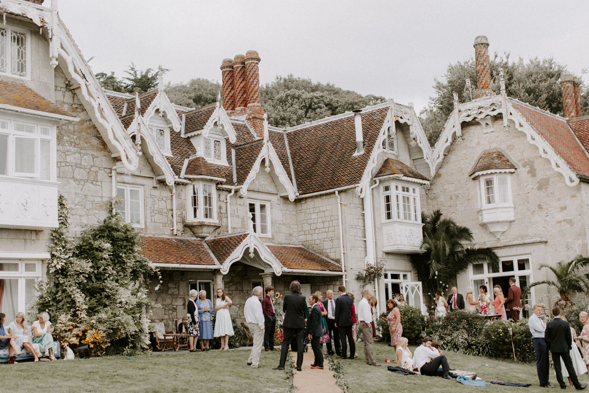 101 A Watters by Willowby dress for a moody seaside wedding