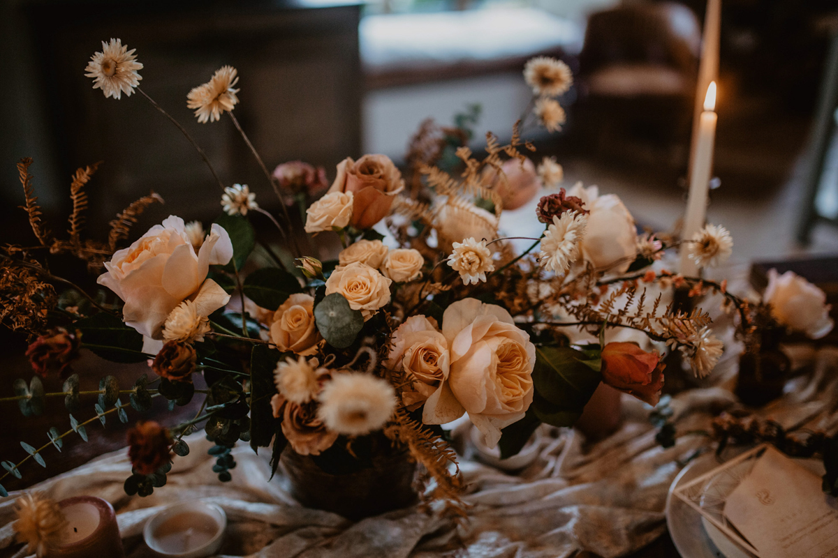 12 Romantic peach modern meets vintage bridal inspiration