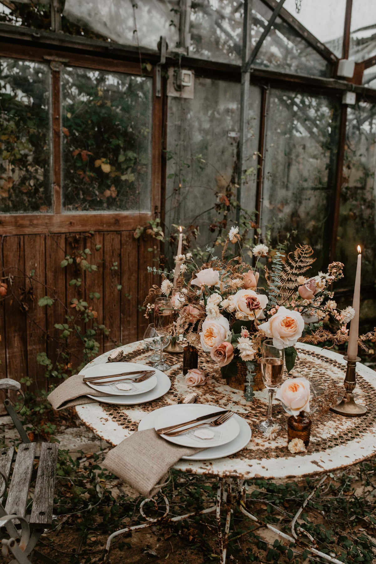 137 Romantic peach modern meets vintage bridal inspiration