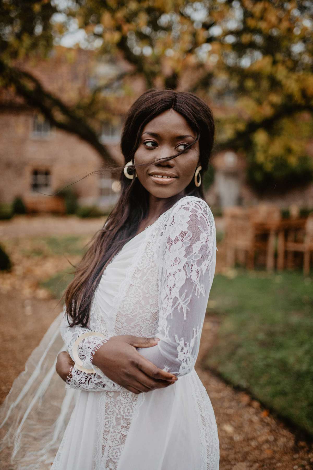 166 Romantic peach modern meets vintage bridal inspiration