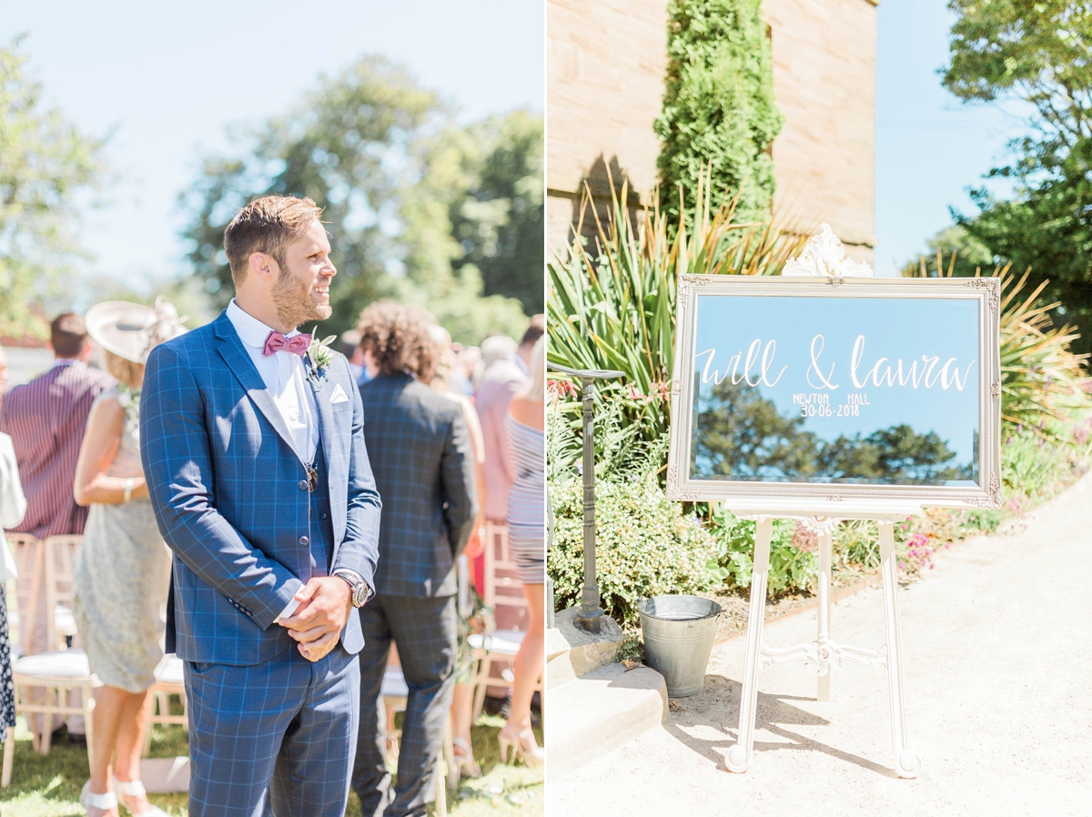 An Elegant and Pared Back Summer Wedding at Newton Hall Northumberland 14