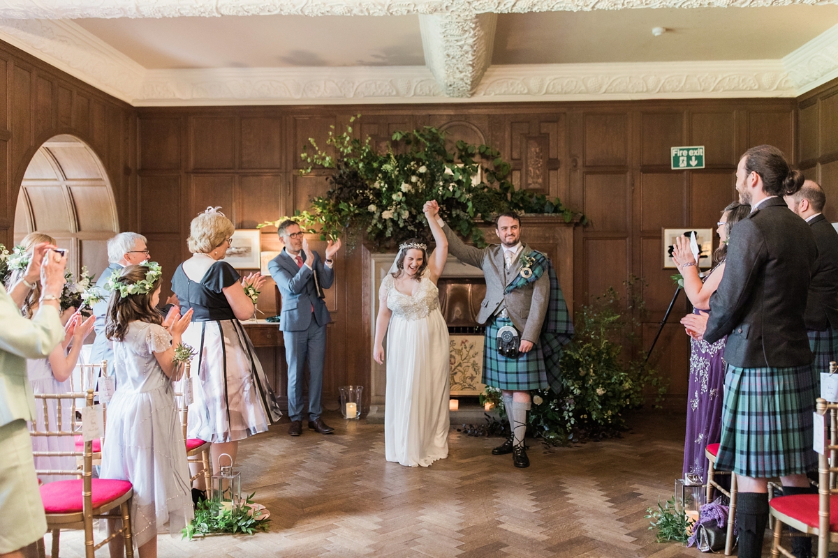 Anna Campell dress Scottish handfasting wedding 17