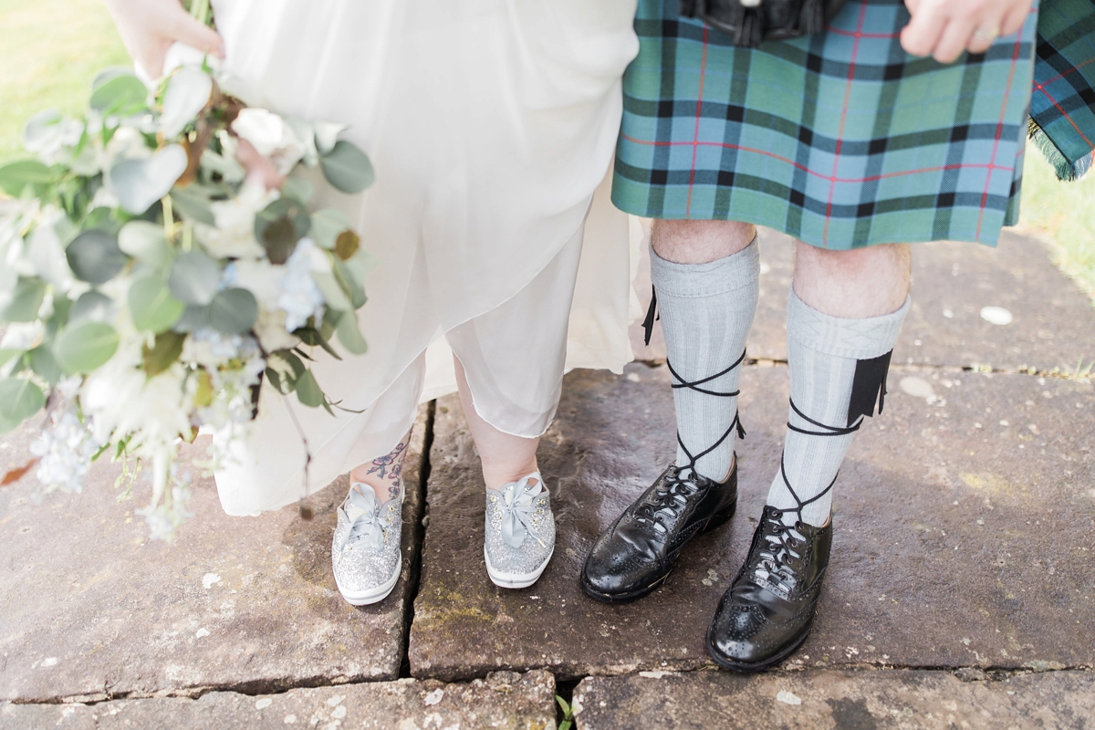 Anna Campell dress Scottish handfasting wedding 28