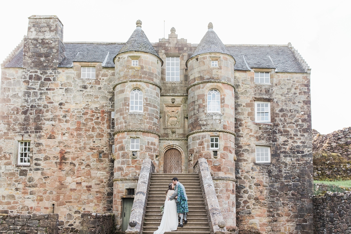 Anna Campell dress Scottish handfasting wedding 35