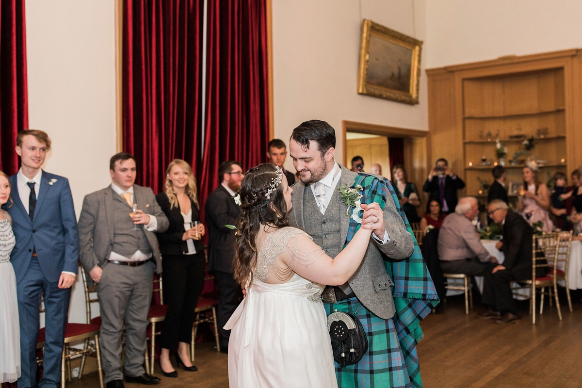 Anna Campell dress Scottish handfasting wedding 38