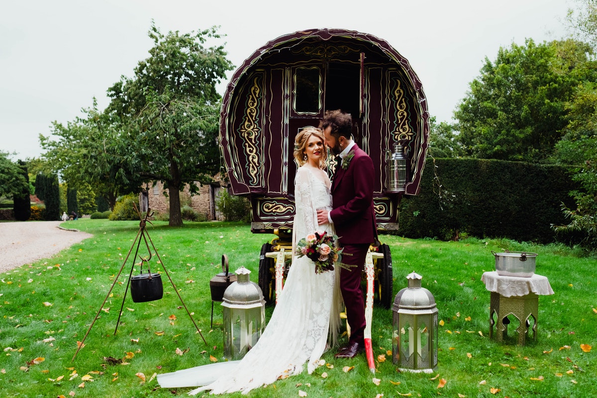 Dewsall Court Gypsy Caravan Clauda Rose Carter Photography