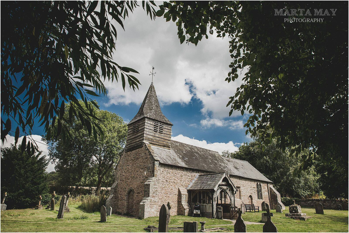 Dewsall Court wedding venue Herefordshire dewsall church Marta May Photography 47