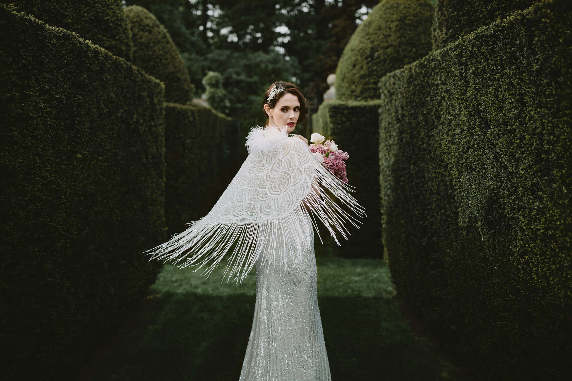 Glamorous, Sultry, Atonement Inspired Bridal Inspiration featuring Eliza Jane Howell Gowns 4 Eliza Jane Howell vintage wedding dresses Eggington House 30 1