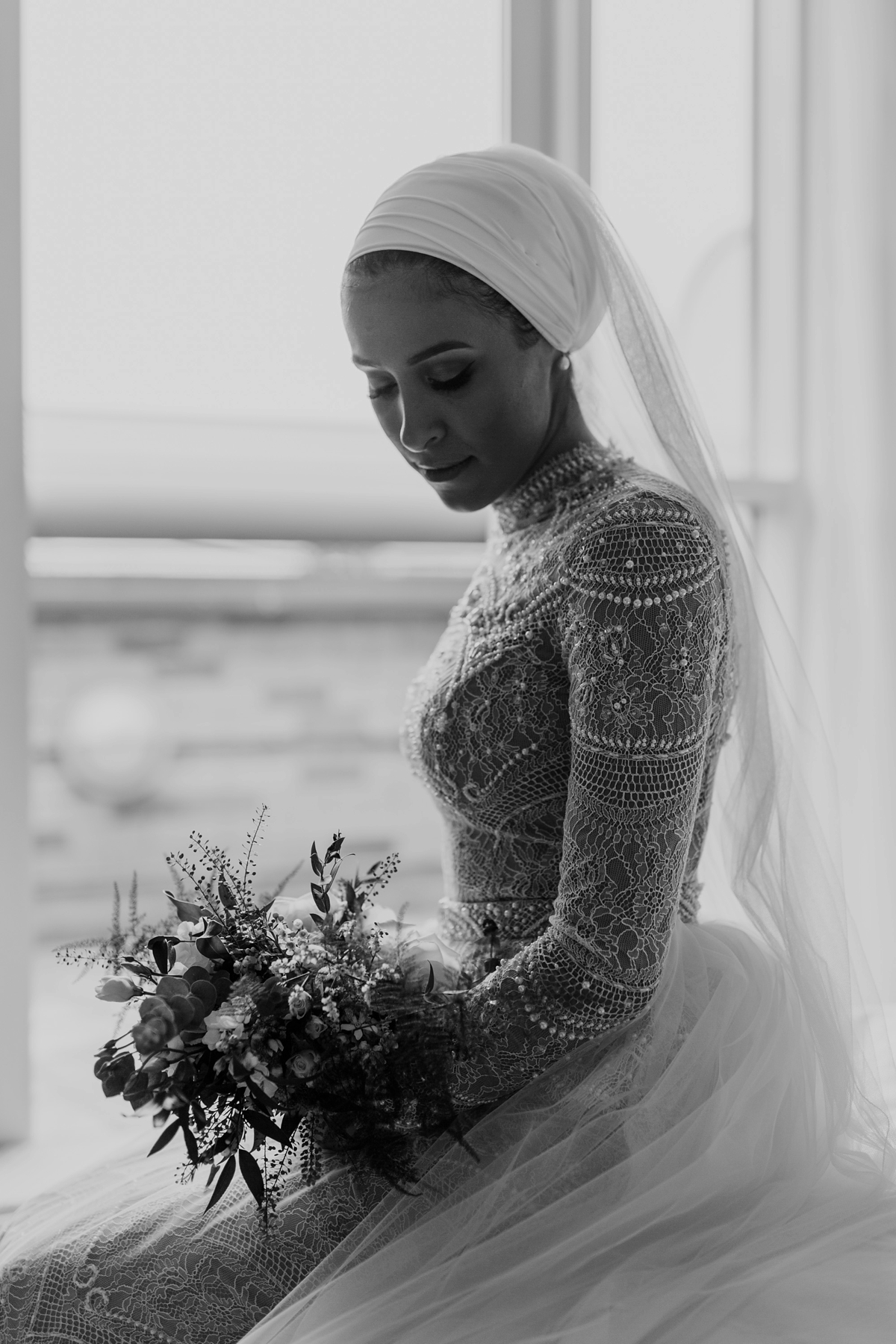 Ersa Atelier dress hijab urban fairytale London wedding 21