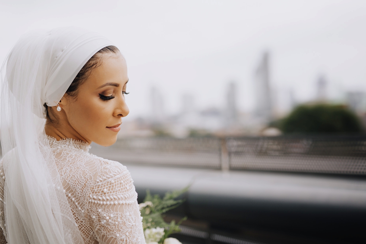 Ersa Atelier dress hijab urban fairytale London wedding 27