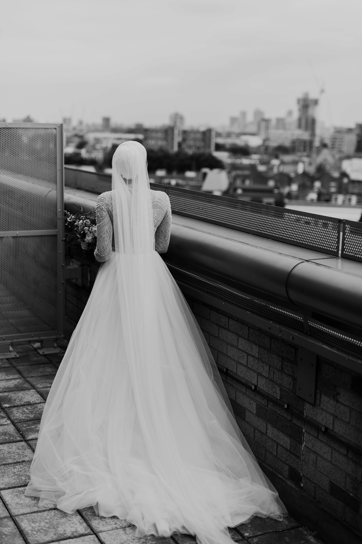 Ersa Atelier dress hijab urban fairytale London wedding 28