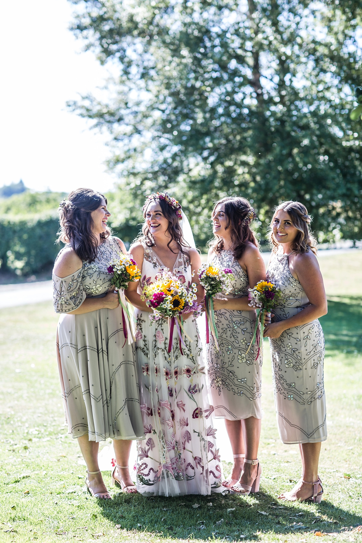 Floral Temperley gown for a colourful outdoor Scottish wedding 24
