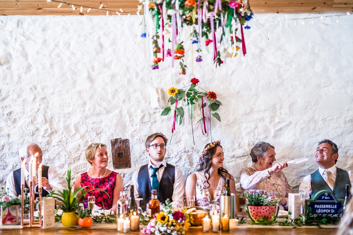 Floral Temperley gown for a colourful outdoor Scottish wedding 36