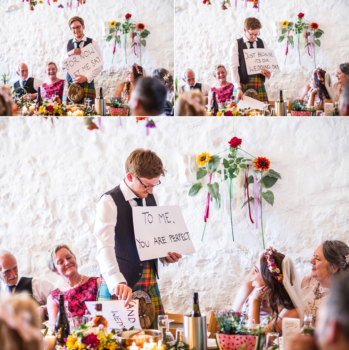 Floral Temperley gown for a colourful outdoor Scottish wedding 39