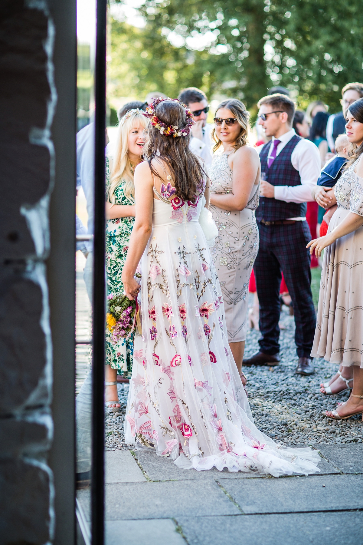 Floral Temperley gown for a colourful outdoor Scottish wedding 40