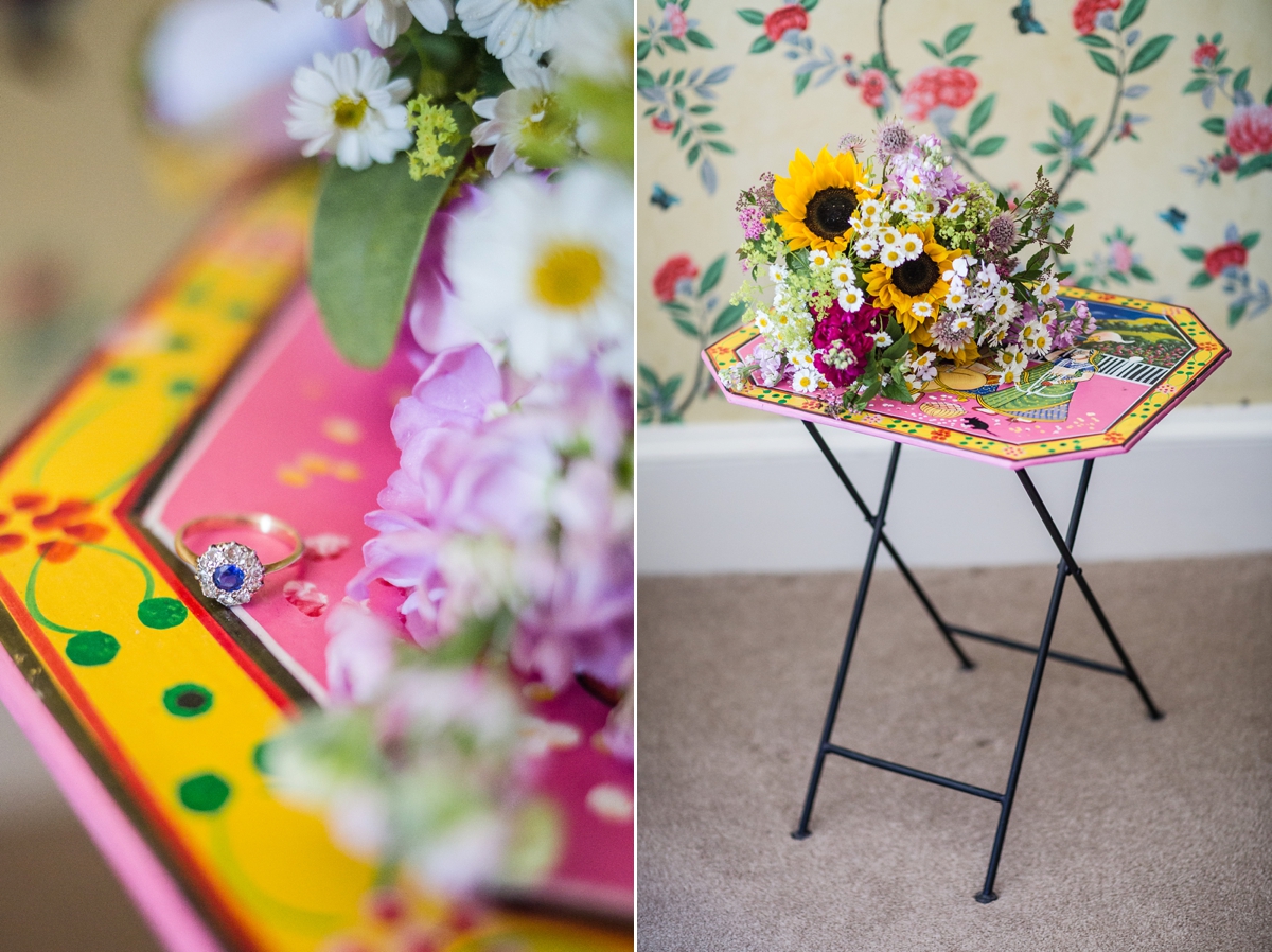 Floral Temperley gown for a colourful outdoor Scottish wedding 6