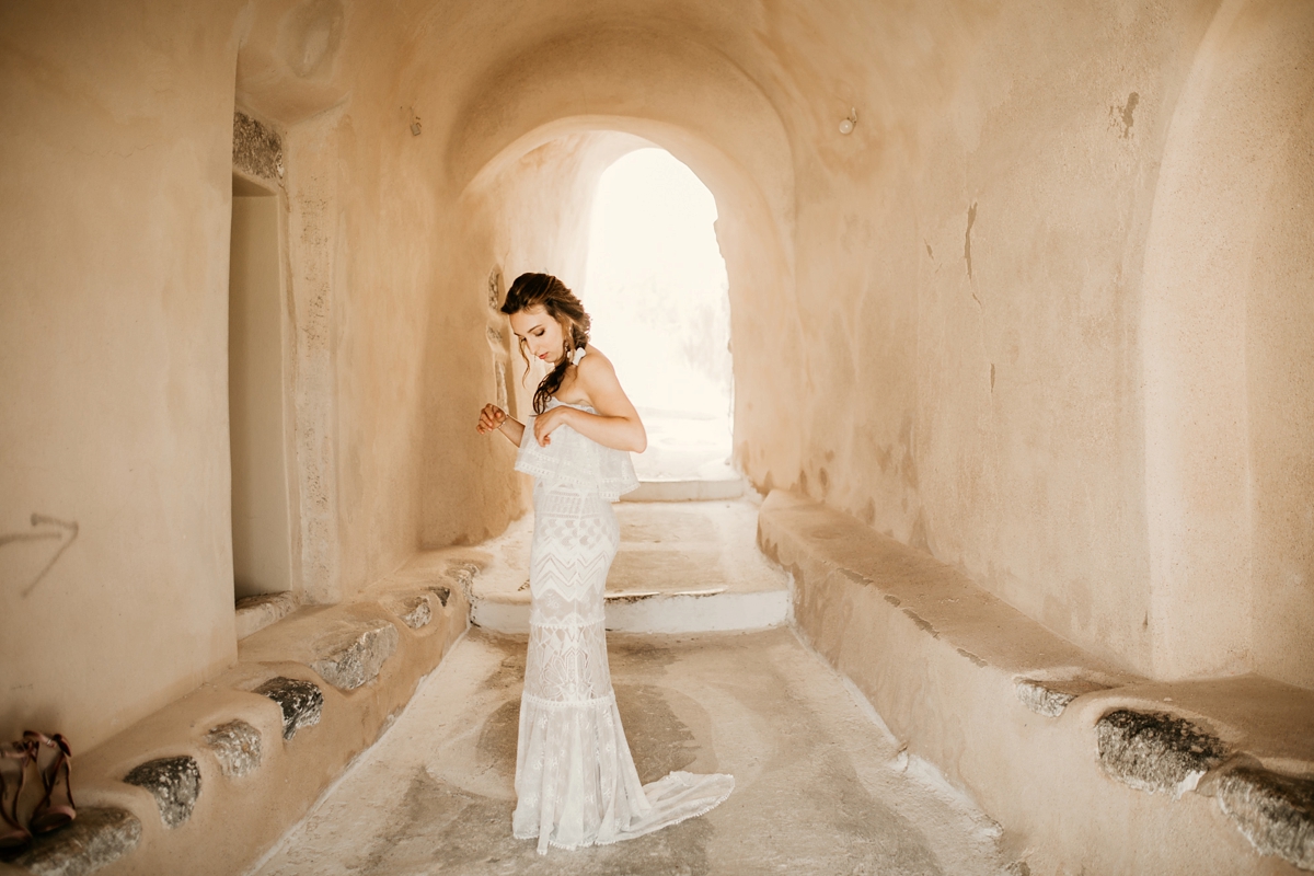 Greek Islands wedding Grace Loves Lace dress 15