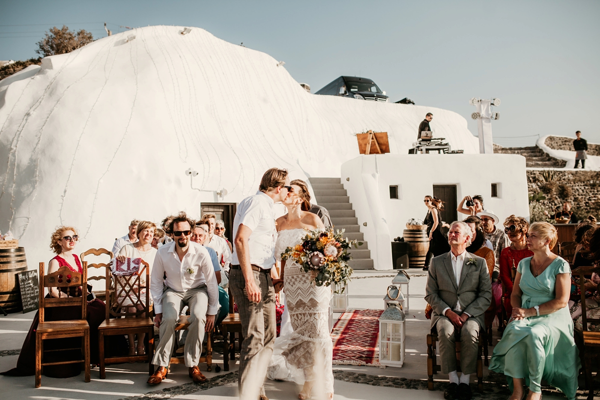 Greek Islands wedding Grace Loves Lace dress 27