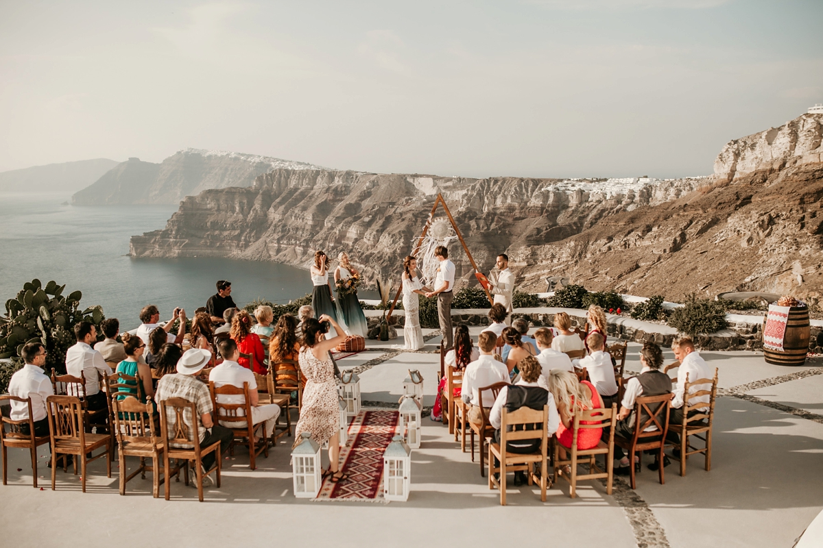 Greek Islands wedding Grace Loves Lace dress 29