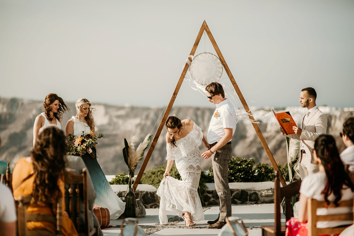 Greek Islands wedding Grace Loves Lace dress 30