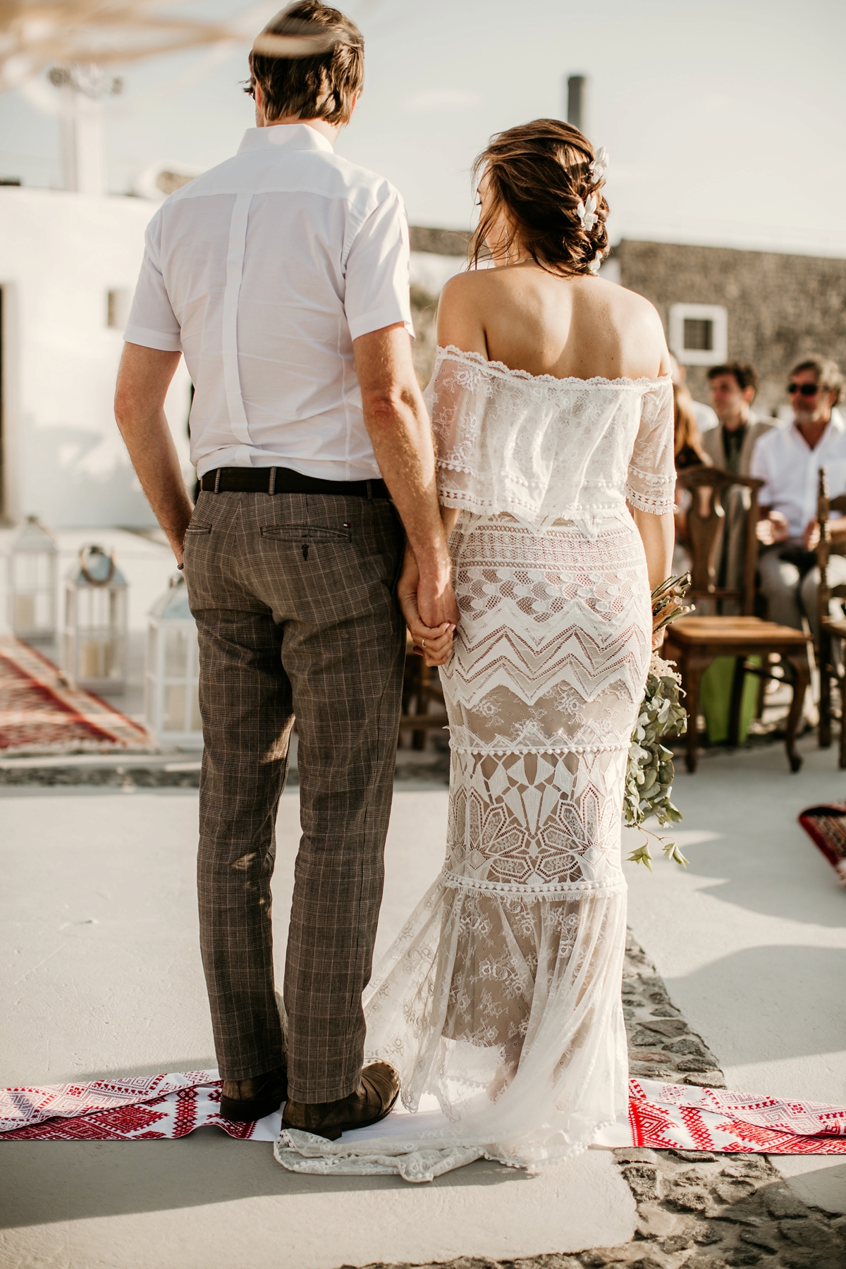 Greek Islands wedding Grace Loves Lace dress 33