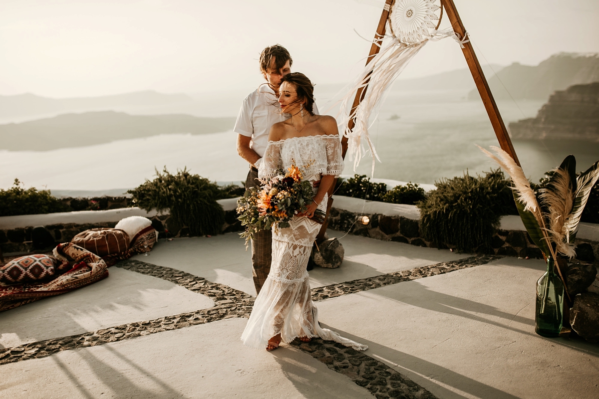 Greek Islands wedding Grace Loves Lace dress 35